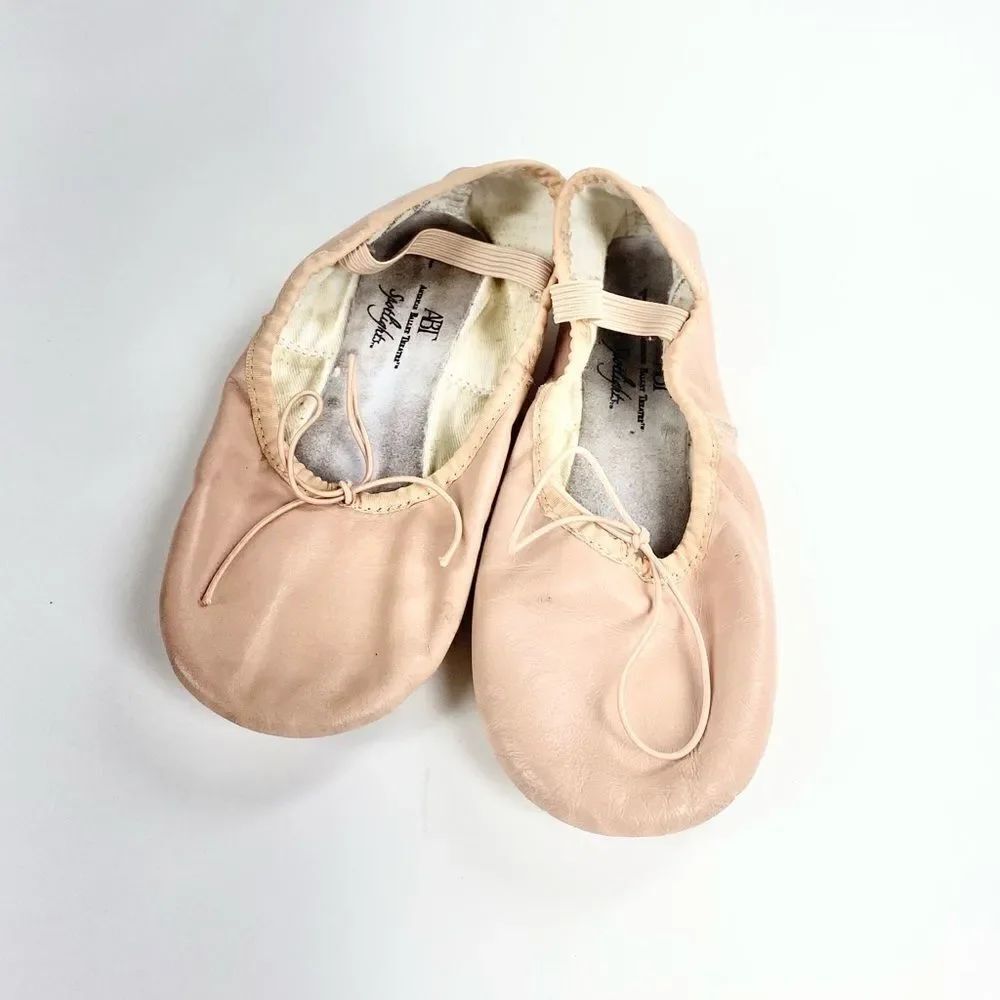 ABT leather ballet slippers pink 1
